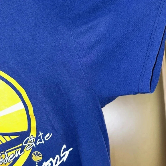 STEPHEN CURRY NBA Basketball short sleeve t-shirt blue Golden State Warriors LG - Picture 5 of 13
